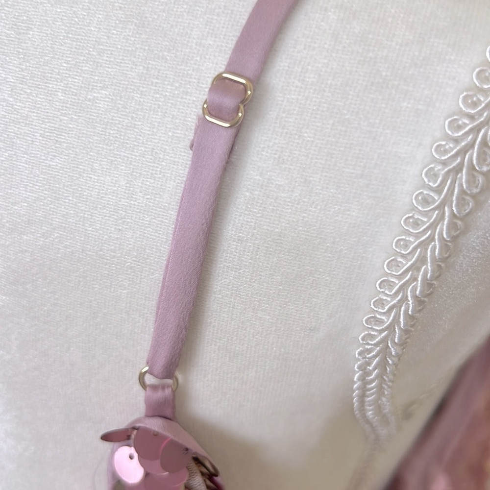 Alice + Olivia Sequin Mini Dress in Shimmering Pink P2P 18in - Picture 14 of 17